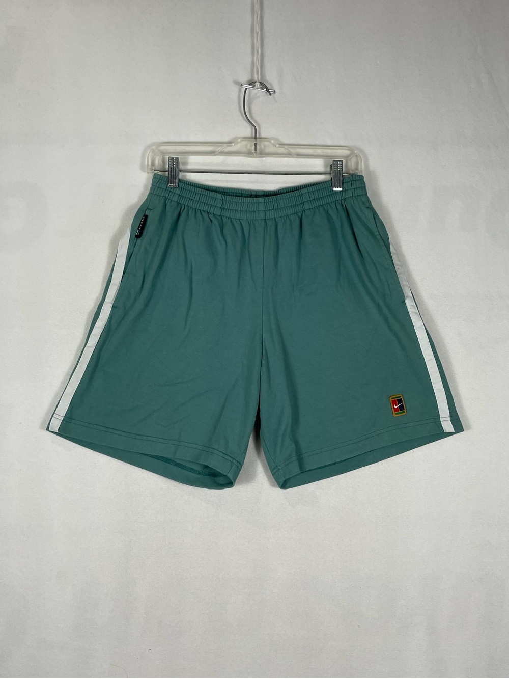 Vintage Nike Challenge Court Tennis Shorts Sage Green Nike Fit Drawstring Sz M